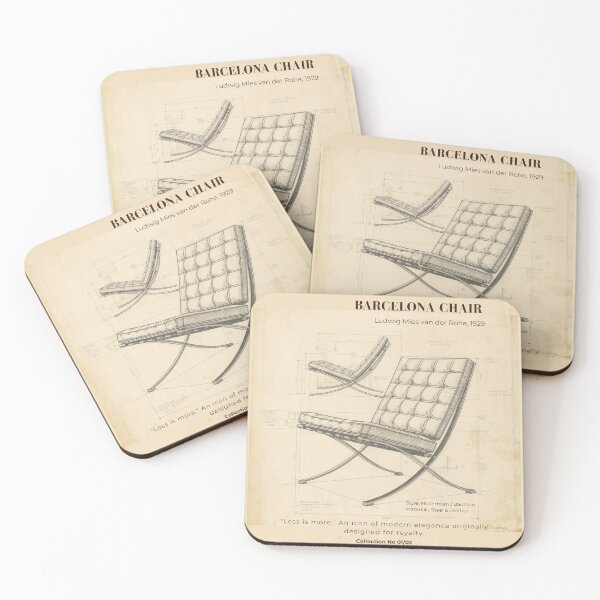 Item preview, Barcelona Chair - Mies van der Rohe Architectural Study designed and sold by LorPaz.