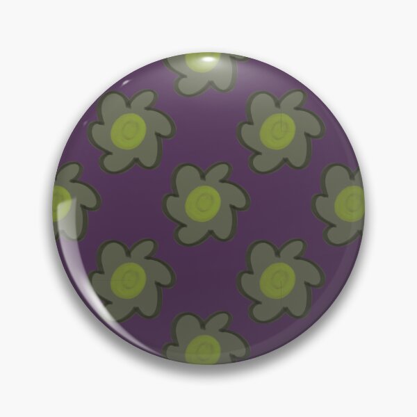 Item preview, Green Floral Pattern Vintage Retro Groovy Purple Background designed and sold by CaramelCo.