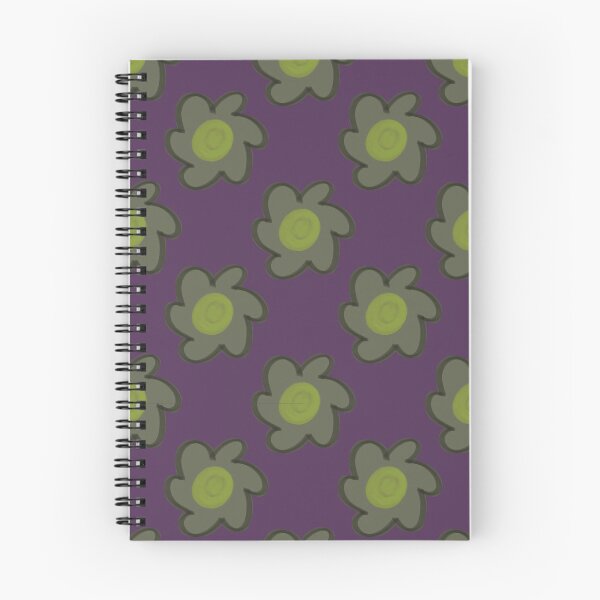 Item preview, Green Floral Pattern Vintage Retro Groovy Purple Background designed and sold by CaramelCo.