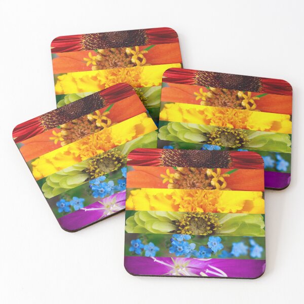 Item preview, Rainbow Floral Stripes designed and sold by PhotoArtbyGrace.