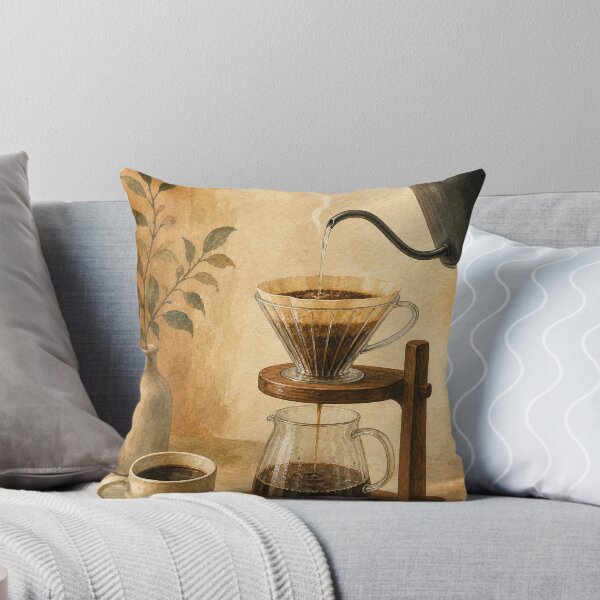 Item preview, Slow Pour Over Watercolour Cottagecore designed and sold by GoldenHourWalls.