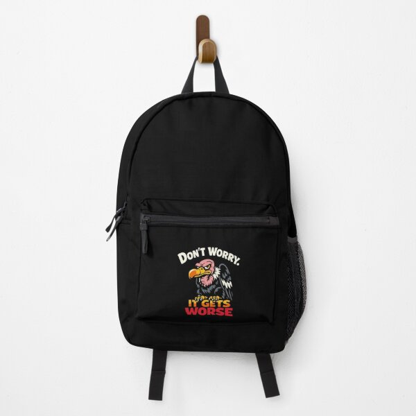 Item preview, Don't Worry It Gets Worse – Black Humor Vulture designed and sold by FeverVoid.