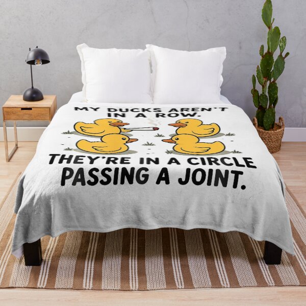 Item preview, My Ducks Aren'T In A Row Passing A Joint Weed designed and sold by Fereskabilon.