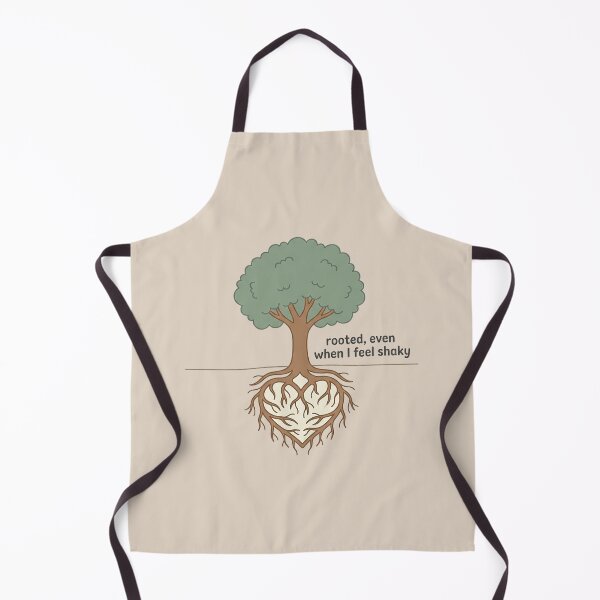 Item preview, Rooted Even When I Feel Shaky Sticker | Tree Heart Roots Mental Health Anxiety Quote Illustration Art designed and sold by cannsuh.