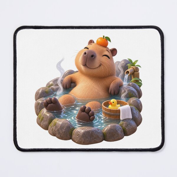 Item preview, Cute Capybara Hot Spring – Relaxing Capybara designed and sold by LST-Desings.