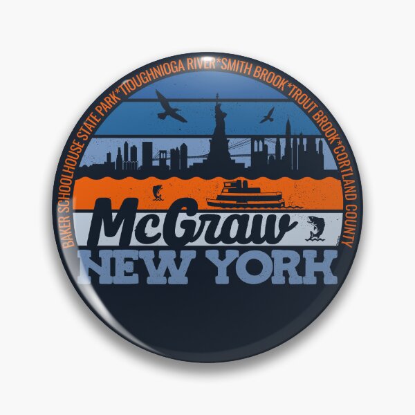 Item preview, McGraw New York Sunset Retro Vintage Local Pride Logo designed and sold by CRHPOD20.