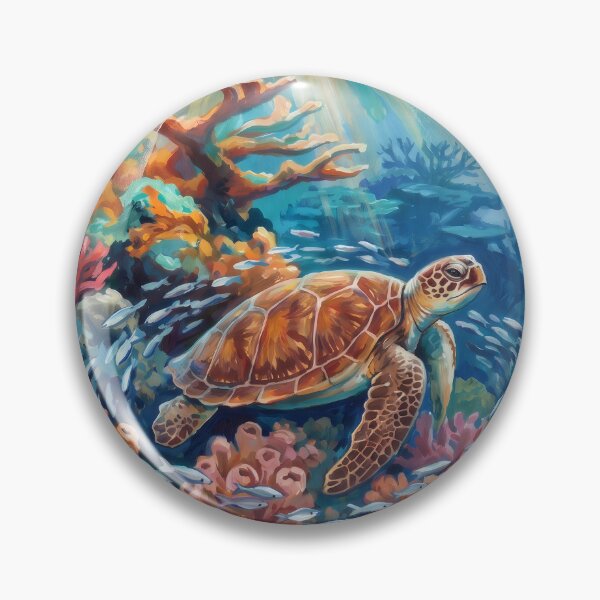 Item preview, Great Barrier Reef Sea Turtle designed and sold by RedPeaStudio.