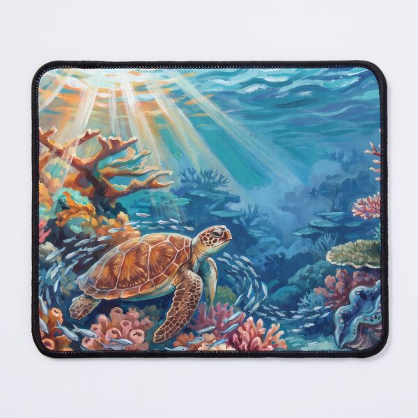 Item preview, Great Barrier Reef Sea Turtle designed and sold by RedPeaStudio.