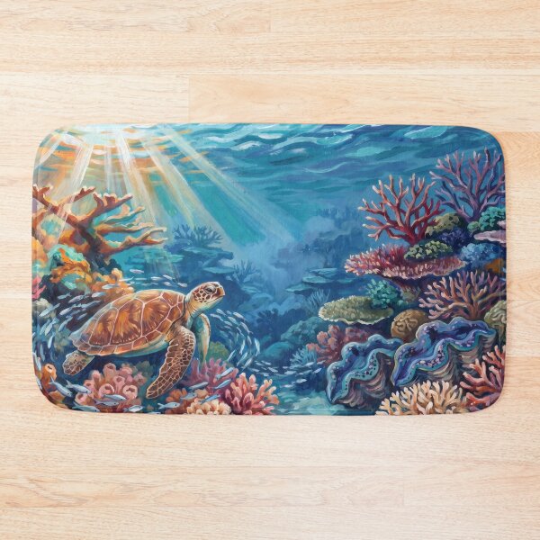 Item preview, Great Barrier Reef Sea Turtle designed and sold by RedPeaStudio.