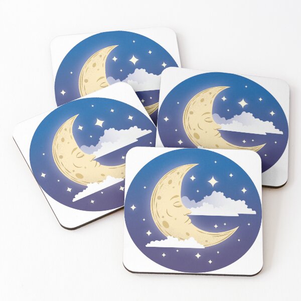 Item preview, Sleepy Moon Round designed and sold by AaaliceDesigns.
