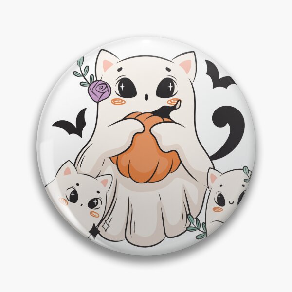 Item preview, Adorable Black Cat Ghosts designed and sold by CursedButCute1.