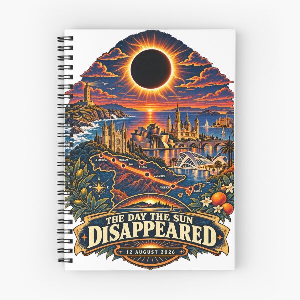 Item preview, The Day the Sun Disappeared – Spain Total Solar Eclipse 2026 designed and sold by ChicClicker.