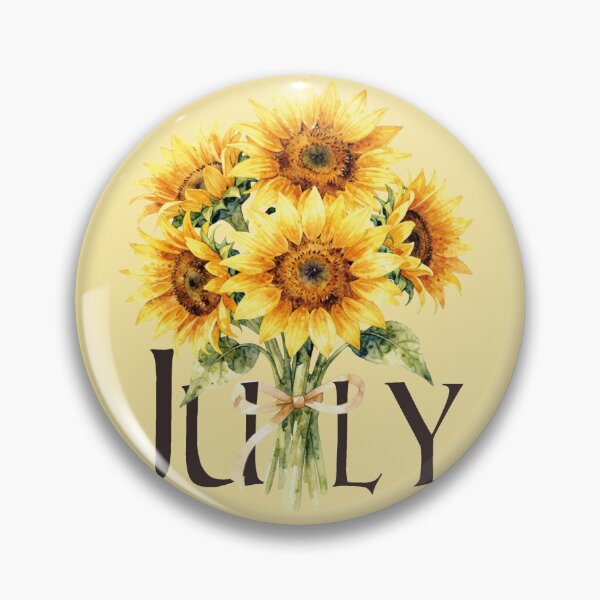 Item preview, Watercolor Sunflower Bouquet July Birth Flower designed and sold by WildArtIT.