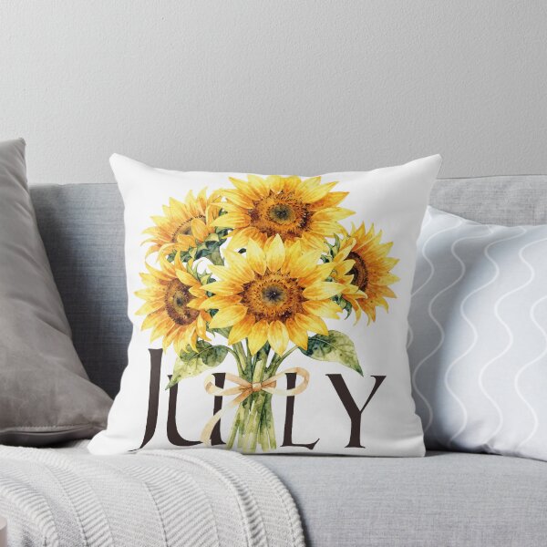 Item preview, Watercolor Sunflower Bouquet July Birth Flower designed and sold by WildArtIT.