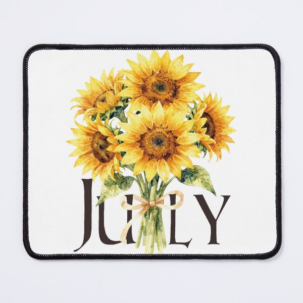 Item preview, Watercolor Sunflower Bouquet July Birth Flower designed and sold by WildArtIT.