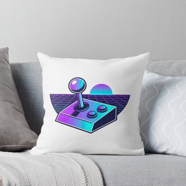 Item preview, Retro Arcade Joystick Synthwave Grid Illustration designed and sold by Ninjacatoff.