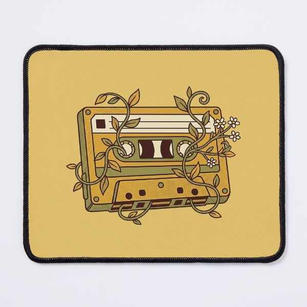 Item preview, Vintage Cassette Tape Floral Sticker | Retro Music Botanical Vine Flowers Aesthetic Illustration Art designed and sold by cannsuh.
