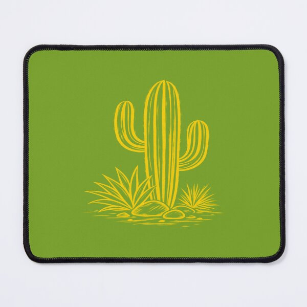 Item preview, Vintage Yellow Saguaro Cactus Garden Botanical Illustration designed and sold by KawaiiDesigns26.