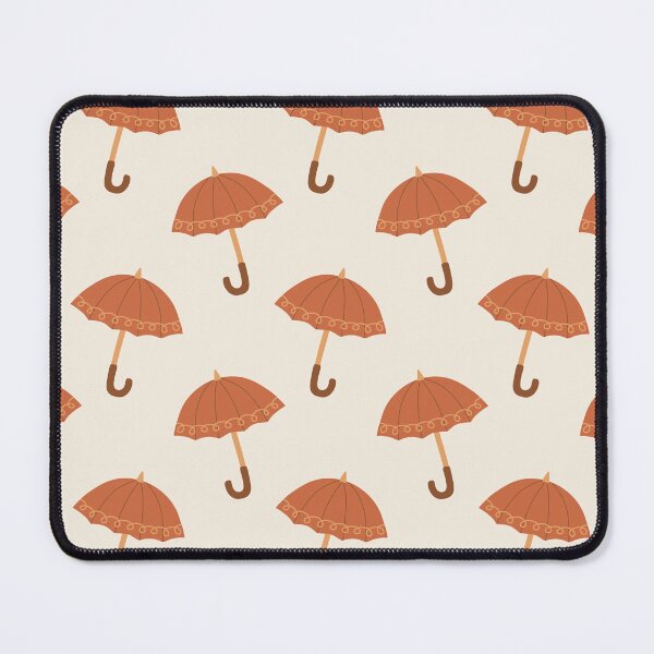 Item preview, Orange Brown Umbrella Seamless Pattern – Cozy Autumn Rain Design designed and sold by BigDigital.