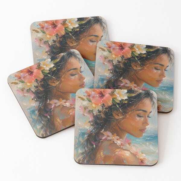 Item preview, Tropical Floral Woman designed and sold by aurelixagency.