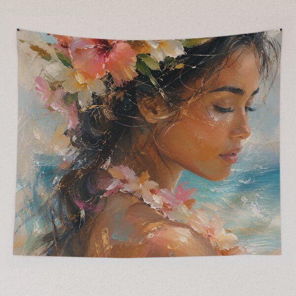 Item preview, Tropical Floral Woman designed and sold by aurelixagency.