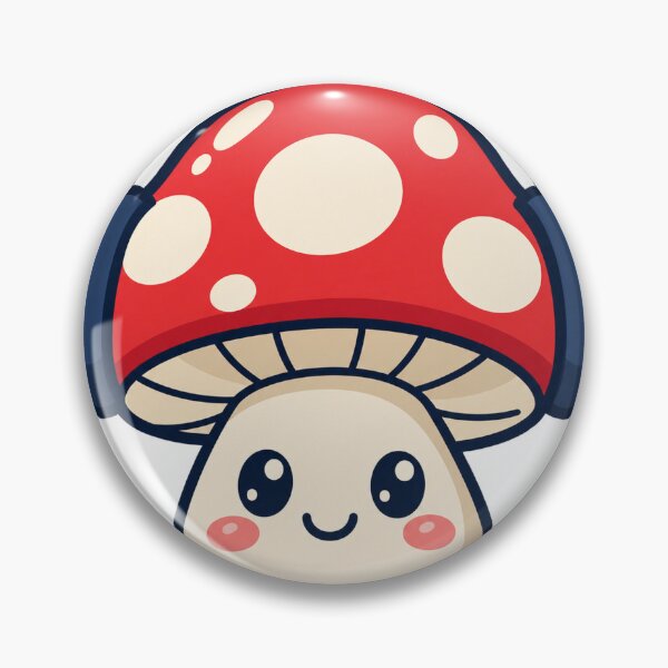 Item preview, Mushroom Wearing Blue Headphones designed and sold by BuyOneFree.