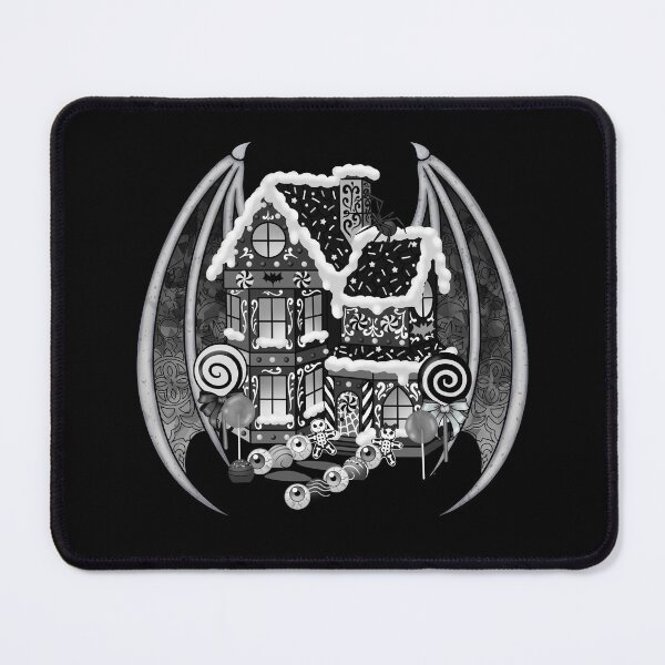 Item preview, Monochrome Gingerbread House designed and sold by Miss Lunaria.