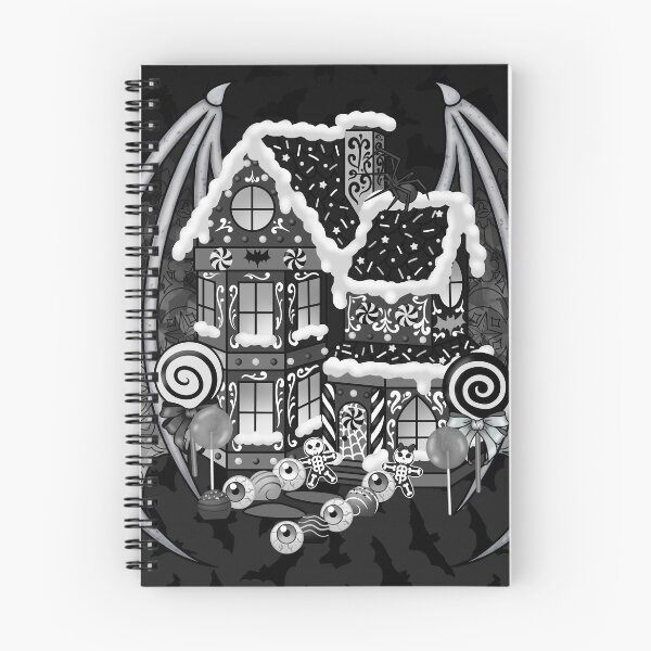 Item preview, Monochrome Gingerbread House designed and sold by Miss Lunaria.