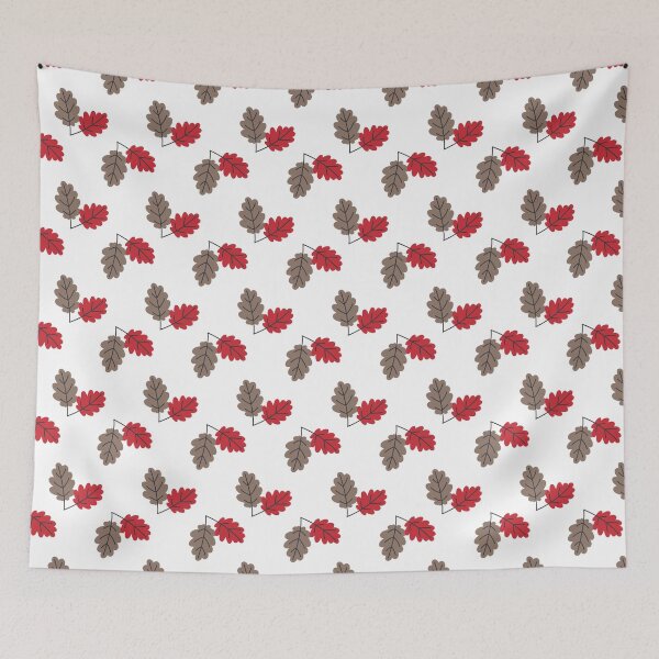 Item preview, Autumn Red and Green Leaves Seamless Pattern – Fall Botanical Leaf Design designed and sold by BigDigital.
