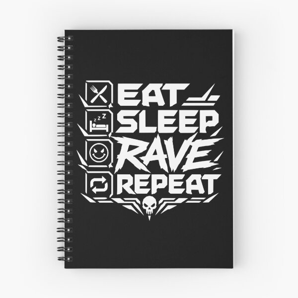 Item preview, Eat Sleep Rave Repeat – Techno Rave Festival Design designed and sold by FeverVoid.