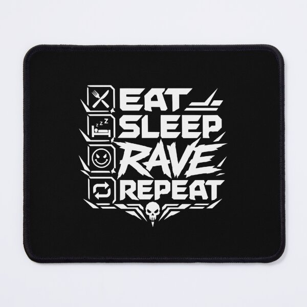 Item preview, Eat Sleep Rave Repeat – Techno Rave Festival Design designed and sold by FeverVoid.