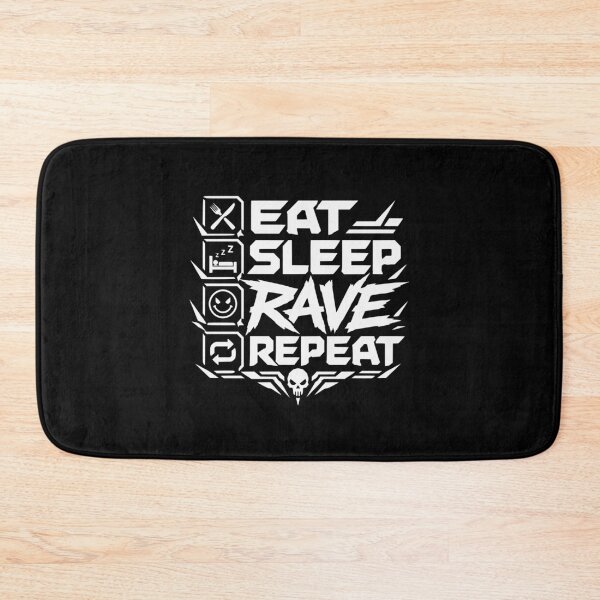 Item preview, Eat Sleep Rave Repeat – Techno Rave Festival Design designed and sold by FeverVoid.