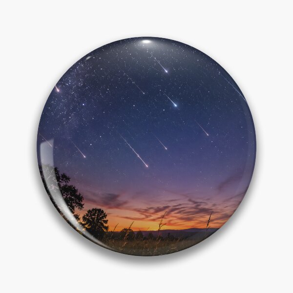 Item preview, Meteor Shower Twilight Meadow Fine Art Night Sky Photography Wall Art Gift for Stargazers designed and sold by Nightarel.