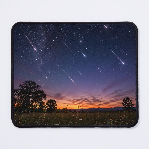 Item preview, Meteor Shower Twilight Meadow Fine Art Night Sky Photography Wall Art Gift for Stargazers designed and sold by Nightarel.