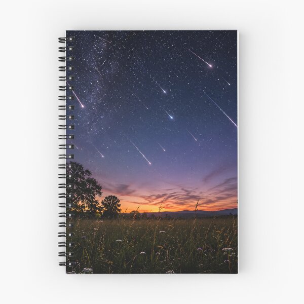 Item preview, Meteor Shower Twilight Meadow Fine Art Night Sky Photography Wall Art Gift for Stargazers designed and sold by Nightarel.