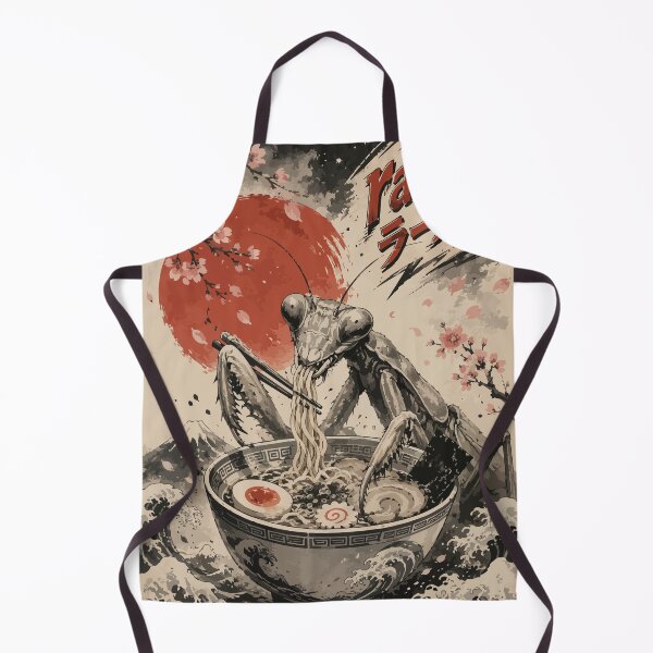 Item preview, Praying Mantis Ramen Sumie Japanese Vintage designed and sold by TomFrontierArt.