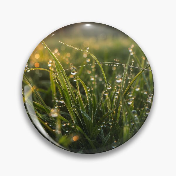 Item preview, Morning Dew Grass Macro Photography Fine Art Nature Print Wall Art Gift for Nature Lovers designed and sold by Nightarel.