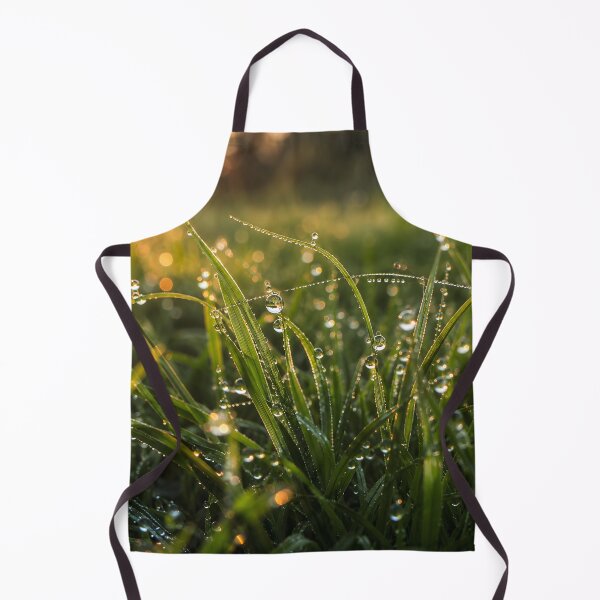 Item preview, Morning Dew Grass Macro Photography Fine Art Nature Print Wall Art Gift for Nature Lovers designed and sold by Nightarel.