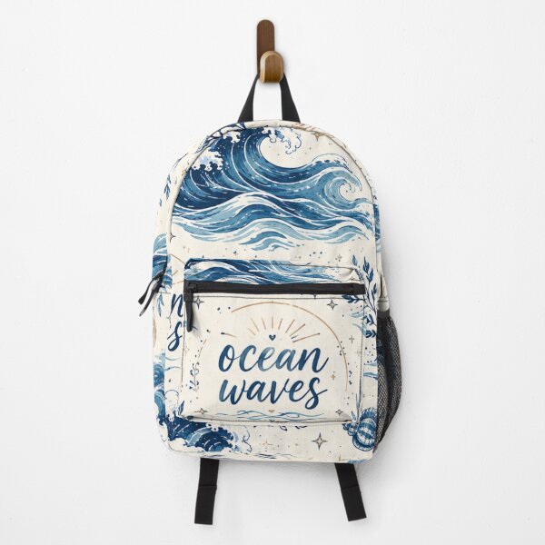 Item preview, Ocean Waves Seamless Pattern Coastal Beach Sea Lover Nautical Aesthetic Design SEO Description designed and sold by Elly-91.