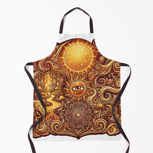 Item preview, Celestial Sun Psychedelic Golden Doodle designed and sold by ManuMax93.