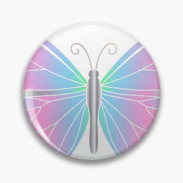 Item preview, Chrome Holographic Butterfly Y2K Illustration designed and sold by Ninjacatoff.
