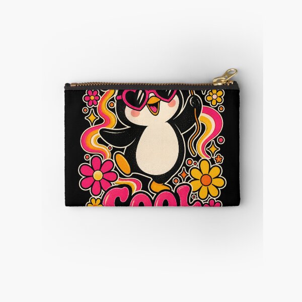 Item preview, Cool Together – Cute Groovy Penguin Valentine designed and sold by Ajdaprint.