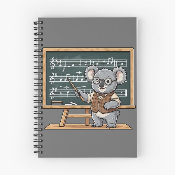 Item preview, Cute Koala Music Teacher - Funny Animal Music Class Illustration designed and sold by Wild-way Art.