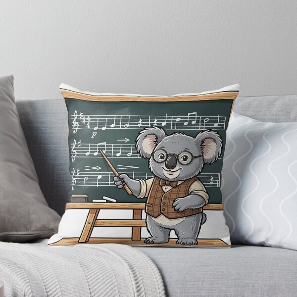 Item preview, Cute Koala Music Teacher - Funny Animal Music Class Illustration designed and sold by Wild-way Art.