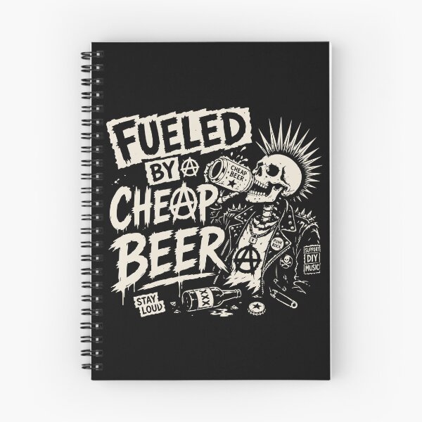 Item preview, Fueled By Cheap Beer Punk Rock Skeleton designed and sold by FeverVoid.