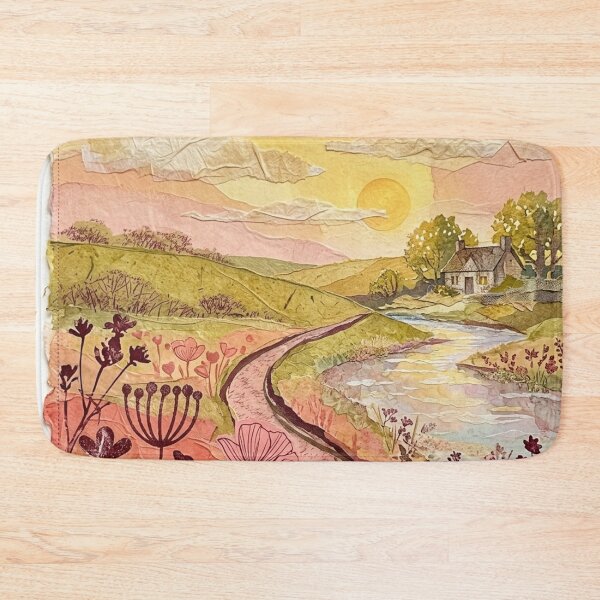 Item preview, A wooden cottage by the river. designed and sold by elegantpaterns.