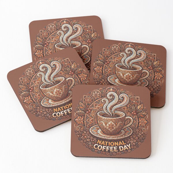 Item preview, Intricate Mandala Mosaic Coffee Cup Warm Morning Vibe designed and sold by Pride Emblem Prints.