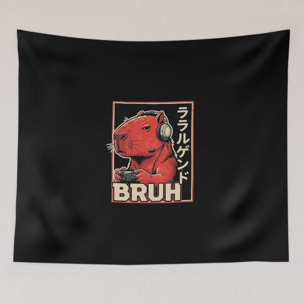 Item preview, Bruh Legend Capybara Gamer Video Game Player designed and sold by PopStars1993.