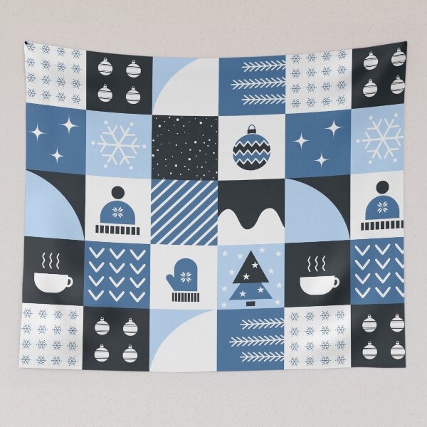 Item preview, Winter Geometric Square Pattern designed and sold by IrynaAlex.