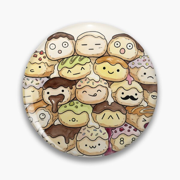 Item preview, Cute Eclair Pastry Pile Kawaii French Dessert designed and sold by DuckOddity.